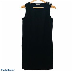 MANGO | MNG Double Button Tweed Black Dress Sz. 2